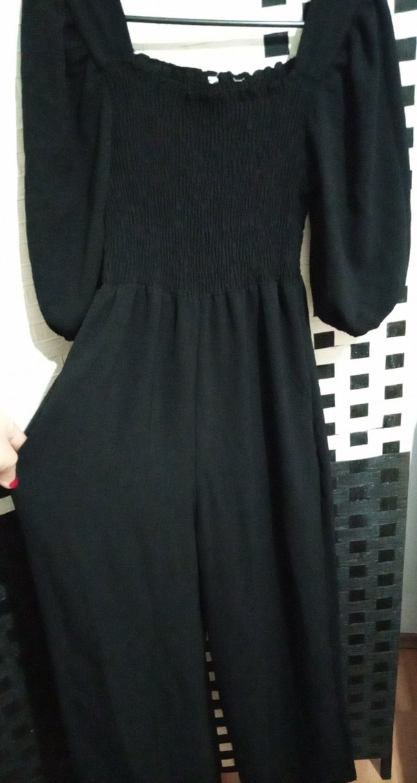 Uzun Siyah tulum - Görsel 5