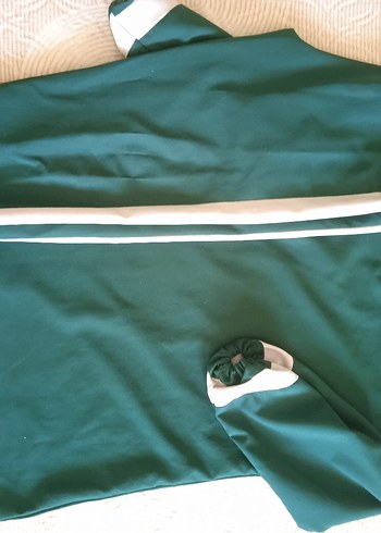 Yeşil Kadın Salaş Eşofman Takımı - Görsel 3