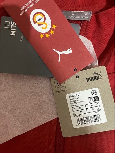 m Beden kırmızı Renk Galatasaray Puma A takım Fermuarlı Kapüşonly Sweatshirt