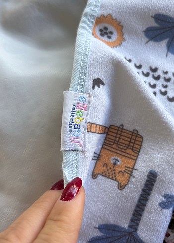 Bebek için Desenli alt değiştirme ve Yastık Seti - Görsel 4