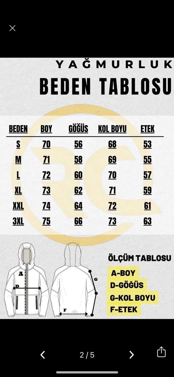 Yağmurluk içi astarlı suya dayanıklı - Görsel 4