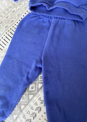 Mavi Erkek Bebek Triko Eşofman Takımı - Görsel 3