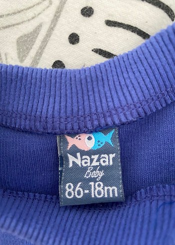 Mavi Erkek Bebek Triko Eşofman Takımı - Görsel 4