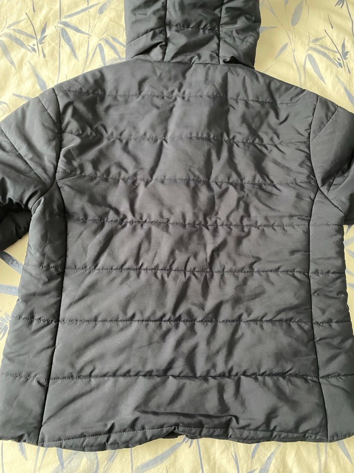 Lacivert Kapüşonlu Şişme Mont - Görsel 3