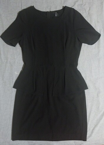 H&M Siyah Midi Boy Elbise