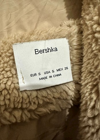 Bershka Kürklü Sıcak Kadın Midi Ceket
