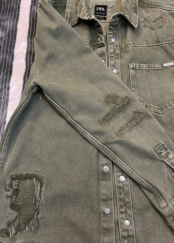 Erkek zara gömlek ceket - Görsel 3