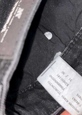 Erkek Siyah Denim Fermuarlı Dar Kesim Jean - Görsel 3