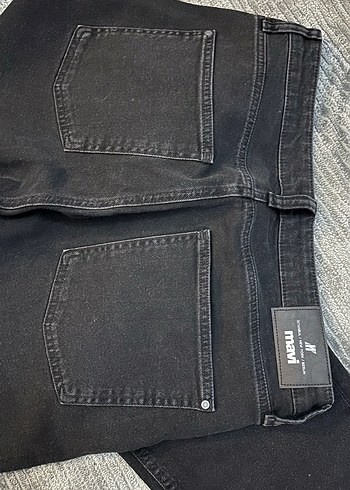 Erkek Siyah Denim Fermuarlı Dar Kesim Jean - Görsel 2