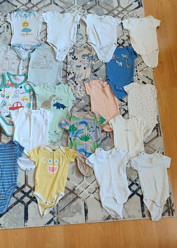 Bebek Erkek Çoklu Kısa Kollu Body Seti - Görsel 3