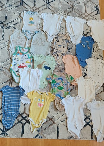 Bebek Erkek Çoklu Kısa Kollu Body Seti - Görsel 2