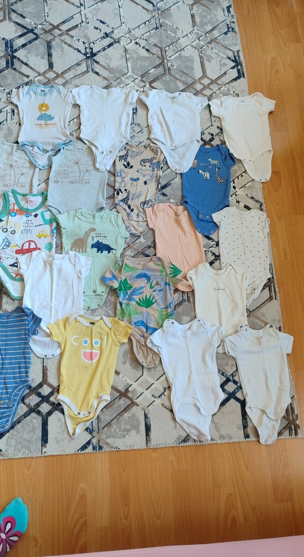 Bebek Erkek Çoklu Kısa Kollu Body Seti - Görsel 3