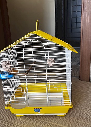  Beden Sarı Metal Kuş Kafesi
