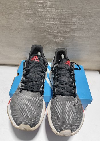 Gri Adidas Erkek Koşu ve Spor Ayakkabısı - Görsel 4