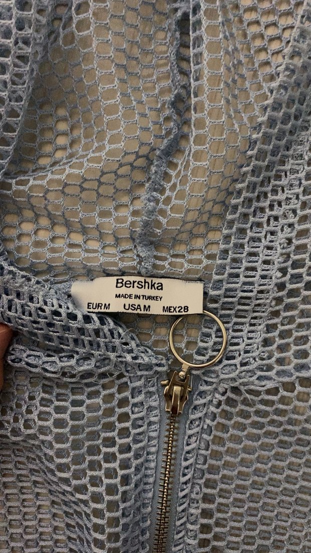 Kadın Kısa Kesim Kapüşonlu File Yelek - Görsel 4