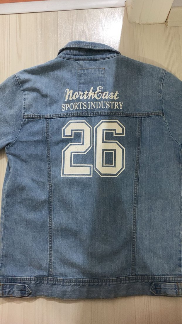 Düğmeli Mavi Erkek Denim Ceket - Görsel 4