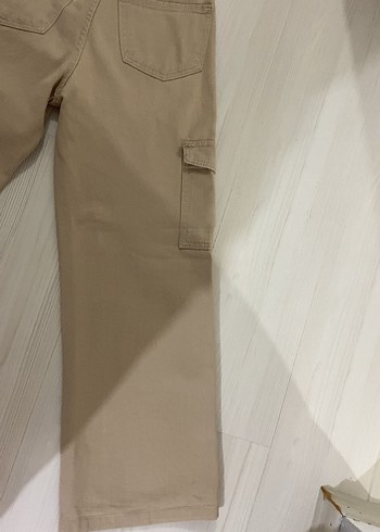 Bej Kadın Kargo Pantolon - Görsel 4