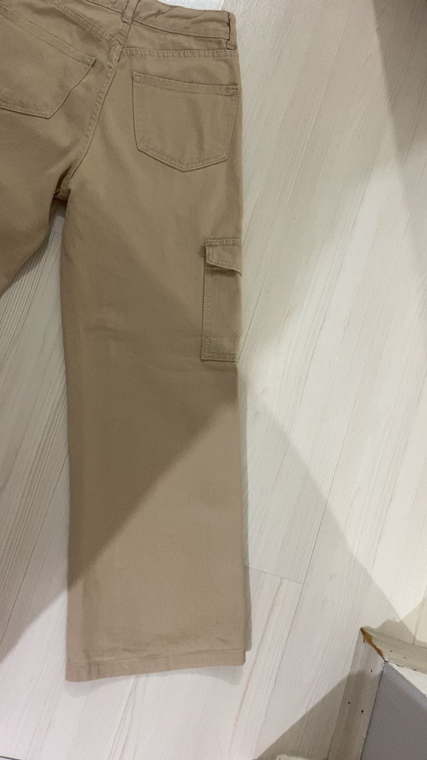 Bej Kadın Kargo Pantolon - Görsel 4