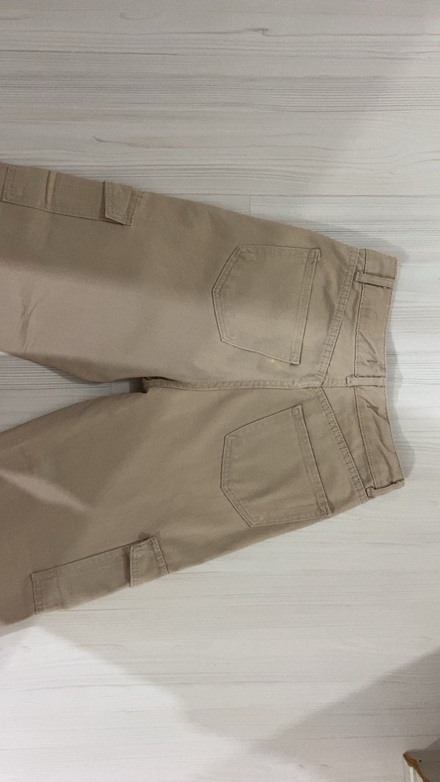 Bej Kadın Kargo Pantolon - Görsel 3