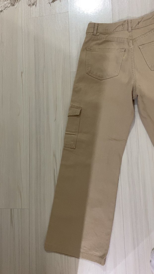 Bej Kadın Kargo Pantolon - Görsel 5