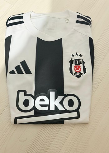 Beyaz Siyah Çizgili Kadın Orijinal Forma - Görsel 3