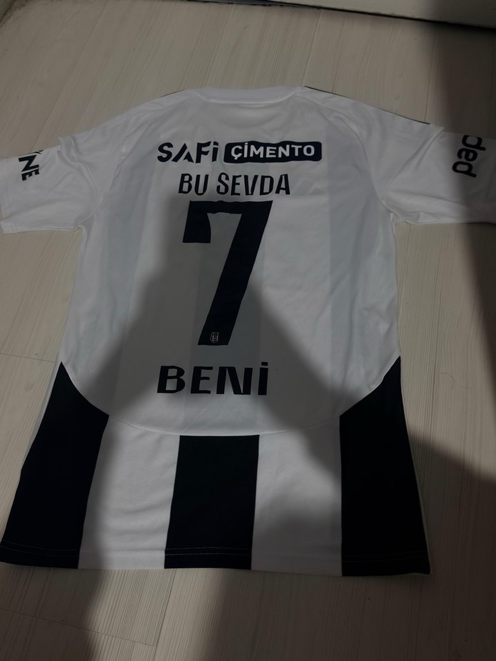 Beyaz Siyah Çizgili Kadın Orijinal Forma - Görsel 2