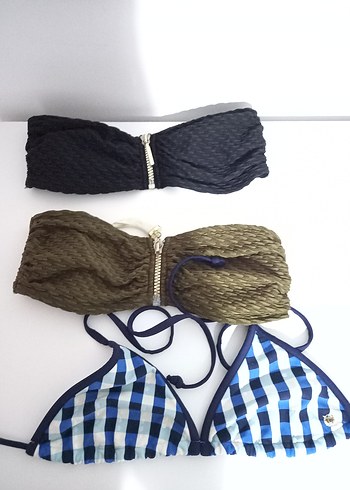 Straplez Elastik Kadın Bikini Üstleri