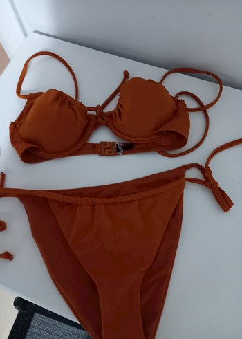 Kahverengi Mini İpli Kadın Bikini