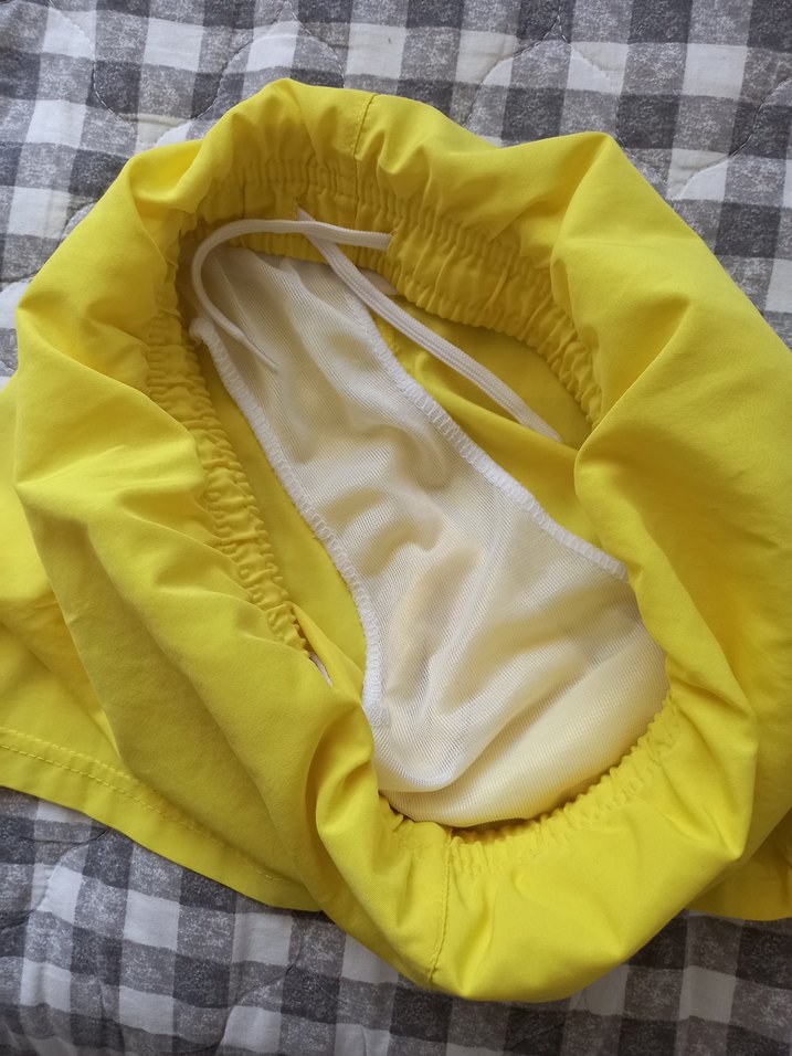 Sarı Erkek Mini Mayo Şort - Görsel 4