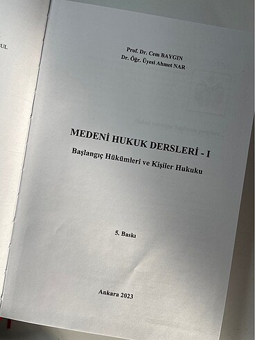 MEDENİ HUKUK CEM BAYGIN