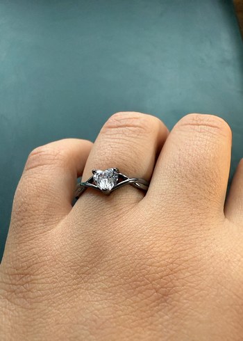 Mor Çiçekli Gotik Kadın Yüzük Seti - Görsel 12