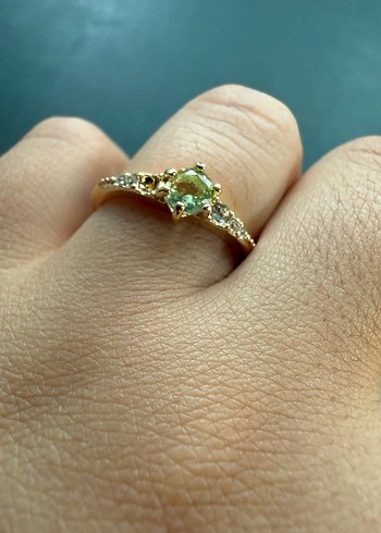 Mor Çiçekli Gotik Kadın Yüzük Seti - Görsel 7