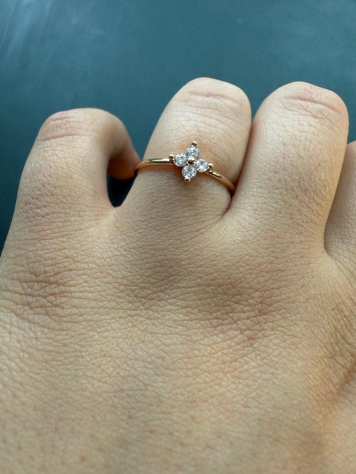 Mor Çiçekli Gotik Kadın Yüzük Seti - Görsel 5