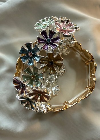 Renkli Zincir Detaylı Bohem Kadın Bileklik - Görsel 5