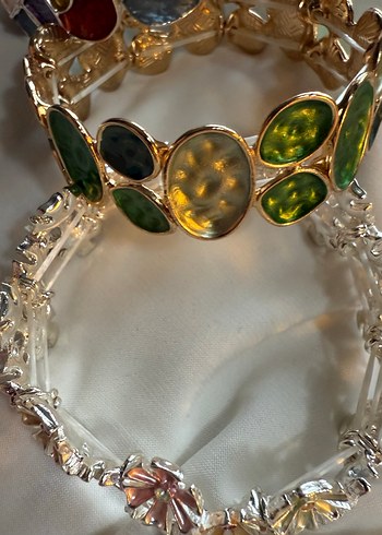 Renkli Zincir Detaylı Bohem Kadın Bileklik - Görsel 3