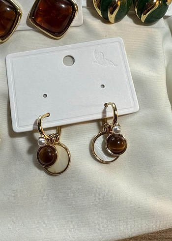 Zara Küpe Renkli Mini Pileli Bohem Küpeler - Görsel 4