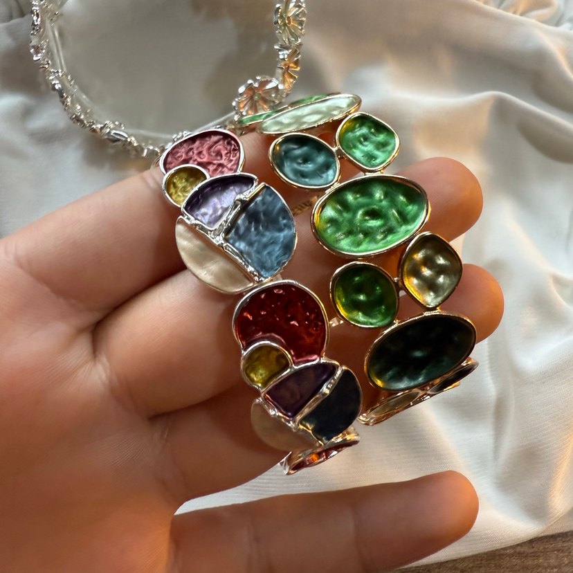 Renkli Bohem Boncuklu Kadın Bileklik - Görsel 3