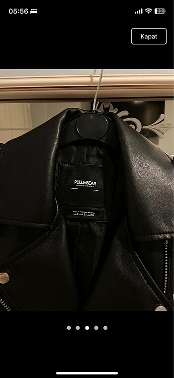 s Beden siyah Renk pull&bear yepyeni deri ceket