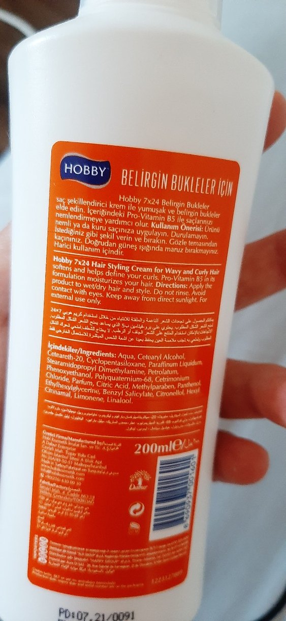 Hobby Bukle Belirginleştirici Saç Kremi - Görsel 2