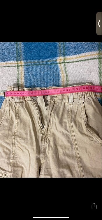xs Beden Bershka - Bej Kargo Jogger Pantolon