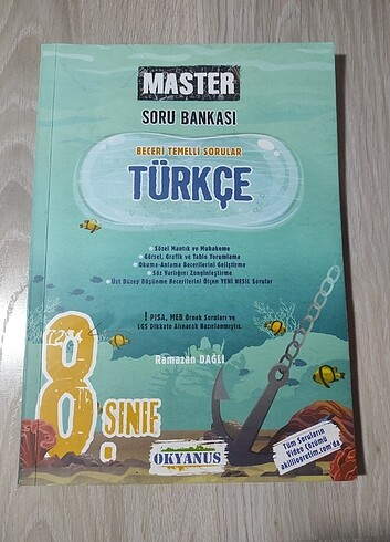 Master Soru Bankası okyanus yayınları 8. Sınıf Türkçe 
