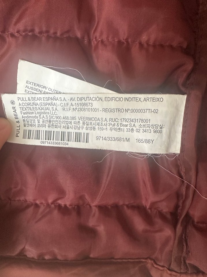 Pull and Bear Kiremit Rengi Kapüşonlu Fermuarlı Kadın Mont - Görsel 4