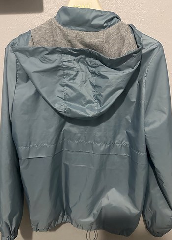 kadın bebe mavisi gri astarlı yagmurluk - Görsel 3