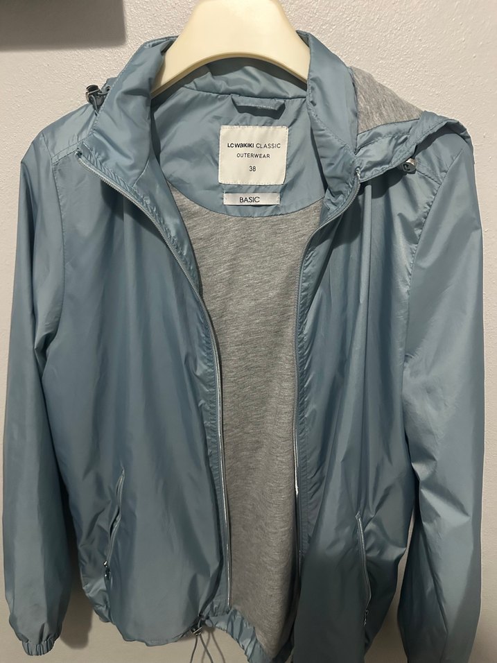 kadın bebe mavisi gri astarlı yagmurluk - Görsel 4