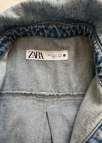 Zara Kadın Kot Gömlek Ceket - Görsel 2