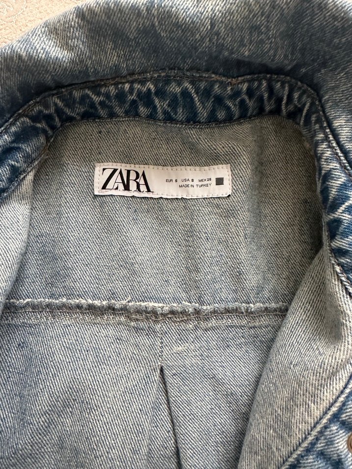 Zara Kadın Kot Gömlek Ceket - Görsel 2