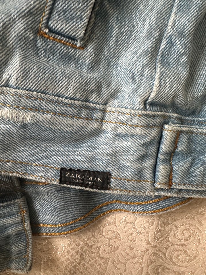 Zara Erkek Kot Ceket - Görsel 2