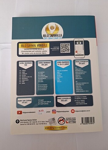  Beden Renk Bilgi Sarmal Yayınları Tyt Matematik Soru Bankası