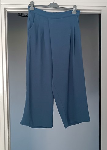BeBe Drapeli Mavi Kadın Kumaş Pantolon