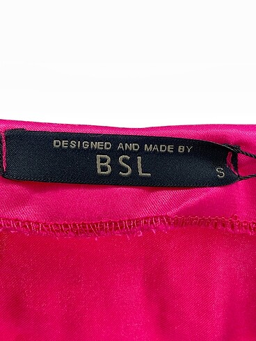 s Beden pembe Renk BSL FASHION Uzun Elbise %70 İndirimli.